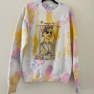 PAPER 8 RHIANNA Instagram Post Tie-Dye Champion Women's Crewneck Sweatshirt